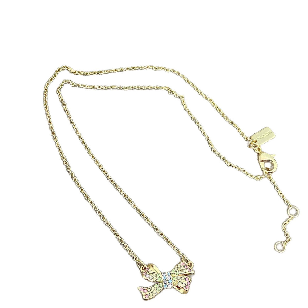 Coach Bow Rhinestone Necklace - Picture 5 of 6